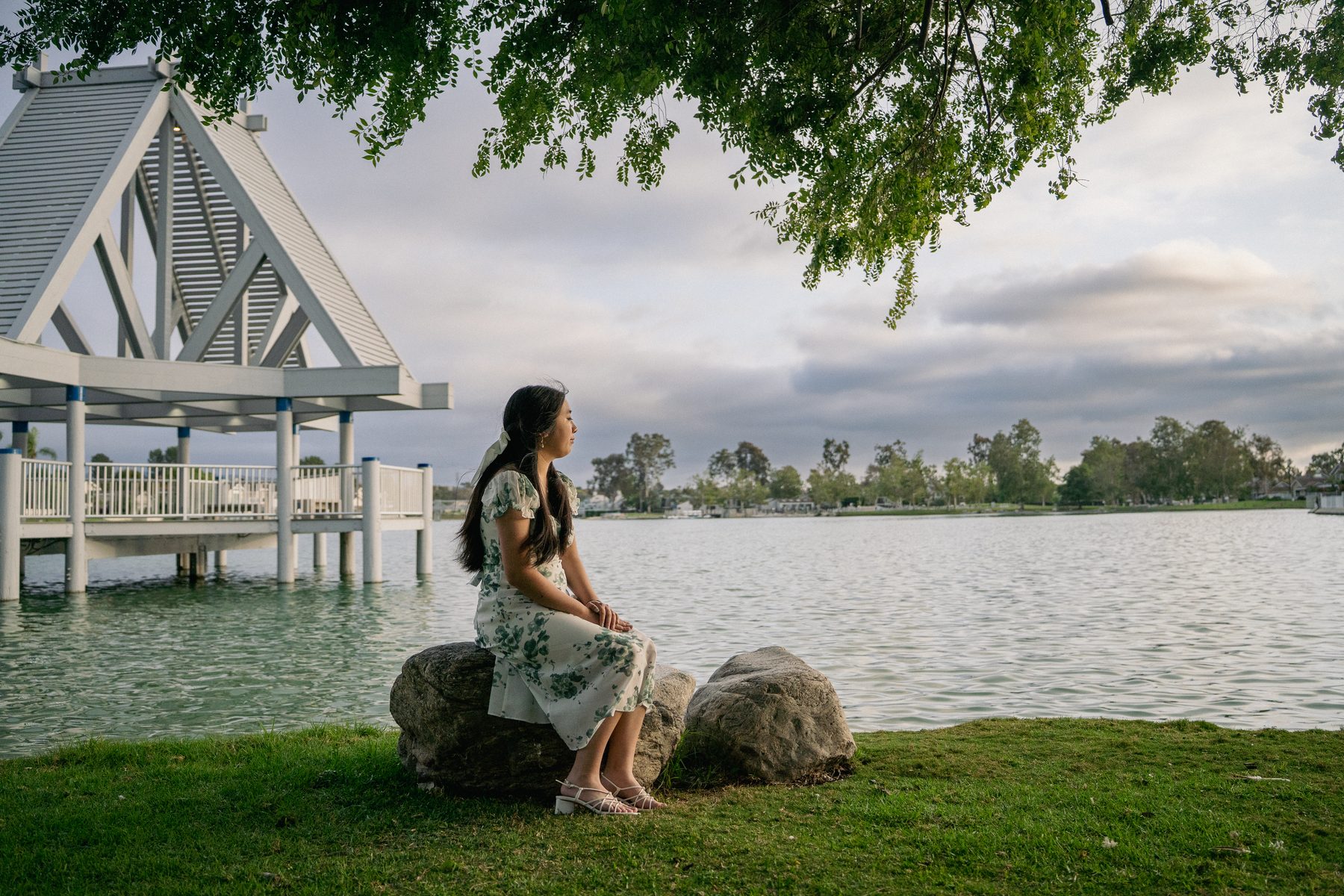 Portrait by the lake