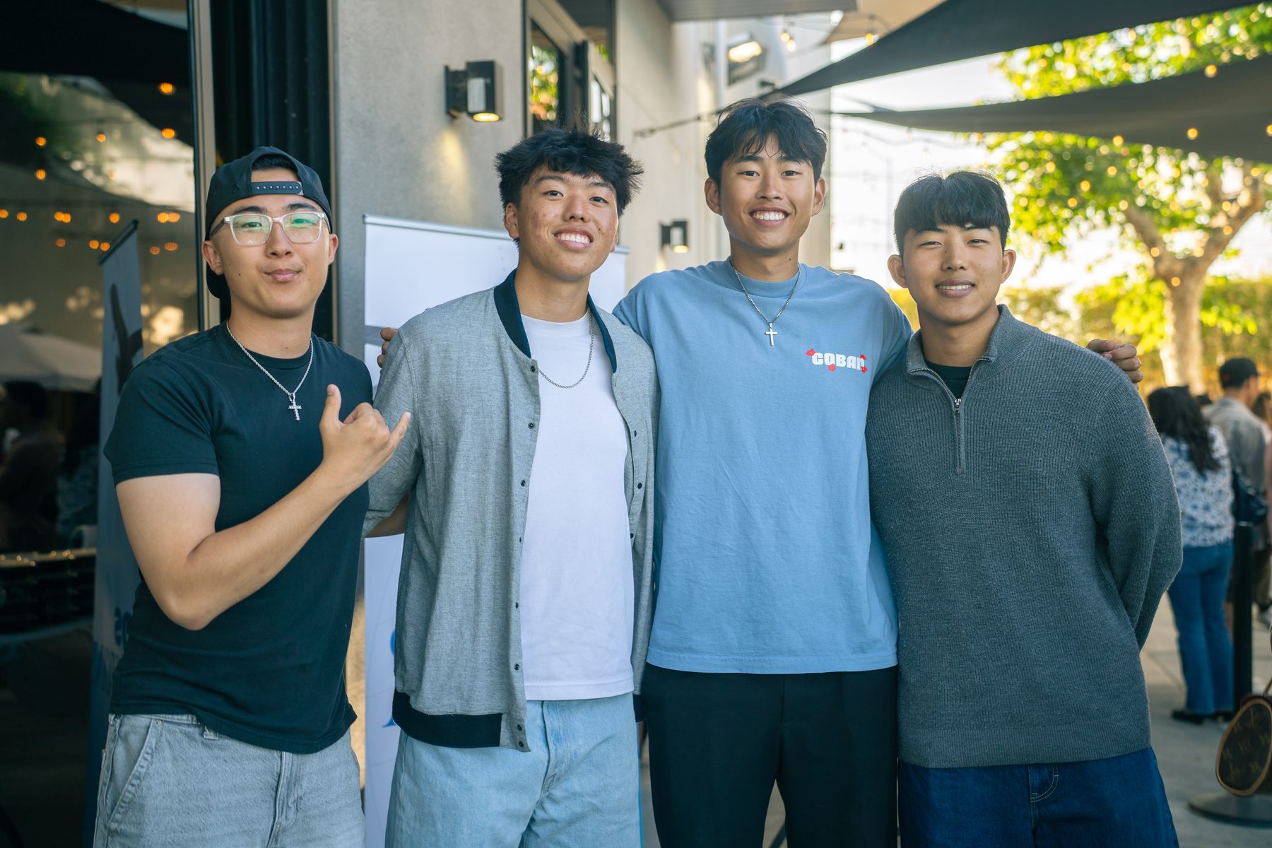 Group portrait, friends